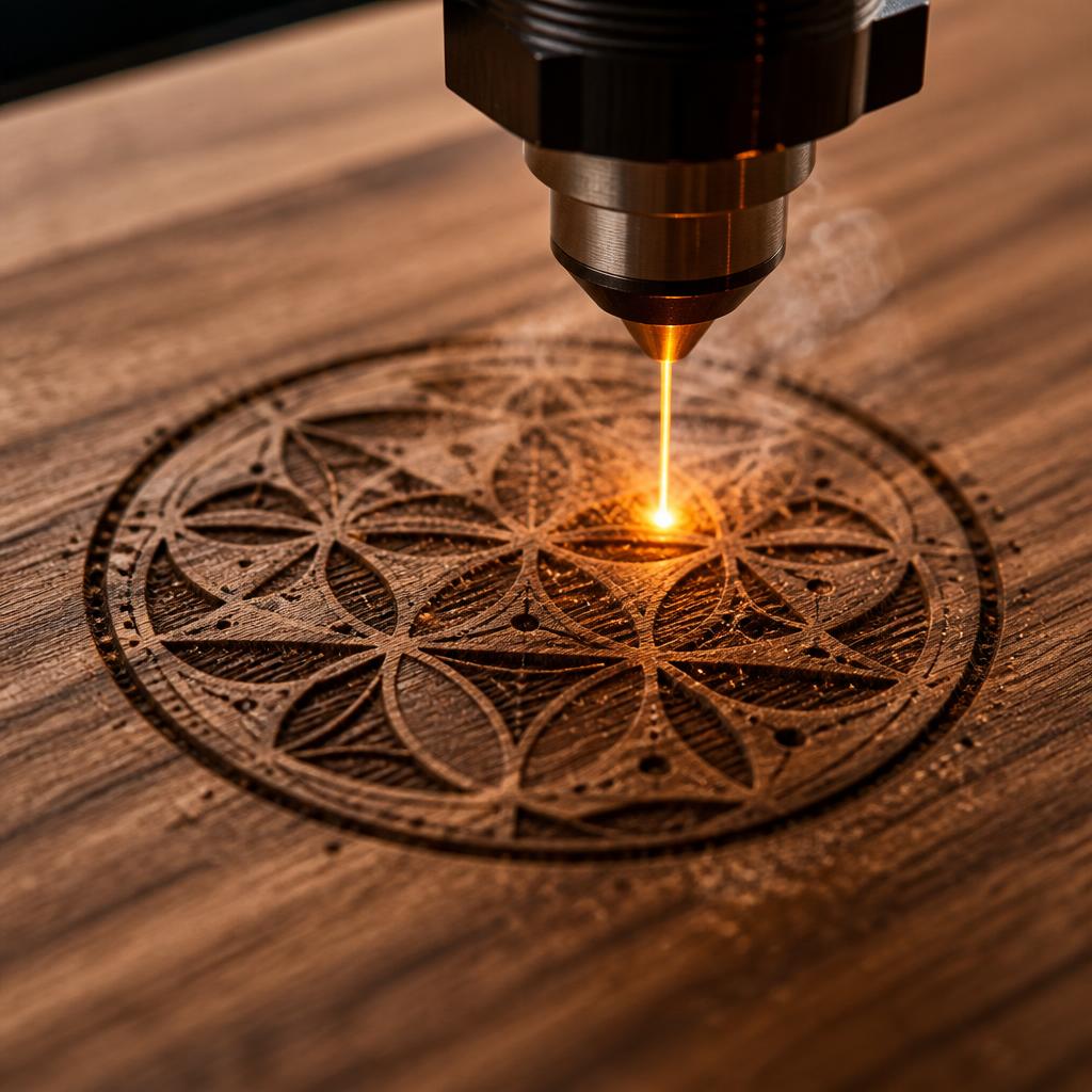Laser engraving on Wood